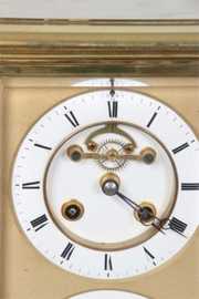 Brass Crystal Regulator Calendar Clock