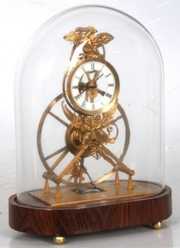 Brass Great Wheel Fusee Skeleton Clock