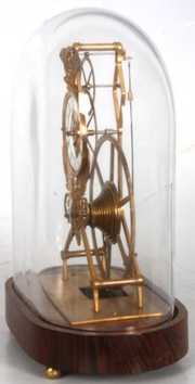 Brass Great Wheel Fusee Skeleton Clock