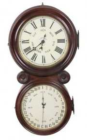 Ingraham “Ionic” Double Dial Calendar Clock