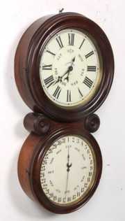 Ingraham “Ionic” Double Dial Calendar Clock