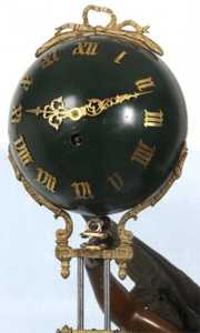 Lg. French Figural Swinging Arm Clock