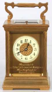 Gilt Brass 5 Minute Repeater Carriage Clock