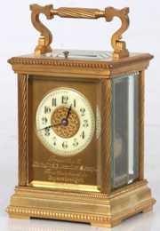 Gilt Brass 5 Minute Repeater Carriage Clock