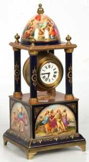 Royal Vienna Porcelain Mantle Clock