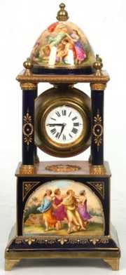 Royal Vienna Porcelain Mantle Clock