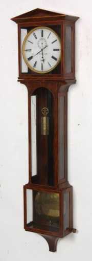 Lg. Biedermeier Vienna Regulator Lantern Clock