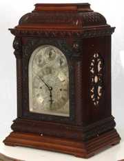 Mahogany Triple Fusee Bracket Clock