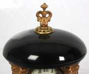 New Haven Enamel & Cast Iron Mantle Clock