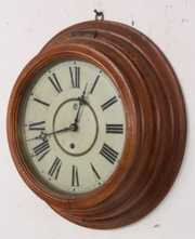 Waterbury 12 in. Oak Gallery Clock