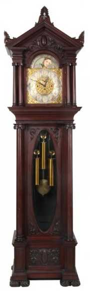 Elite Mahogany 5 Tube Grandfather Clock