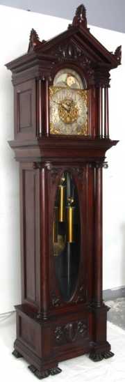 Elite Mahogany 5 Tube Grandfather Clock