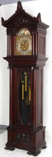 Elite Mahogany 5 Tube Grandfather Clock