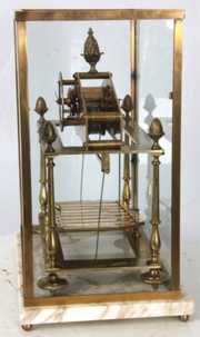 Brass Congreve Rolling Ball Mantle Clock