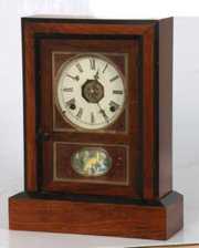 Jerome & Co. Gutta Percha Cottage Clock