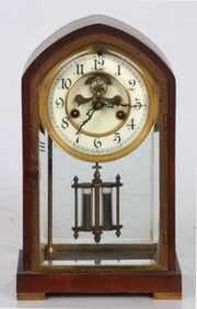 Waterbury Mahogany Mantle Clock