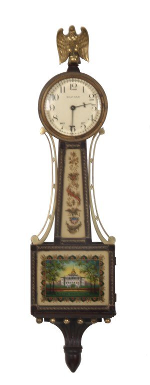 Waltham Miniature Presentation Banjo Clock