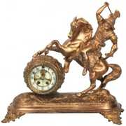 Gilbert Figural Hercules Mantle Clock