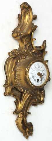 Henry Capt Miniature Bronze Cartel Clock