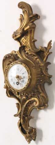 Henry Capt Miniature Bronze Cartel Clock