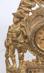 Warner Army & Navy Iron Front Mantle Clock