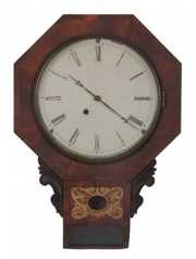 Early Jerome 12 in. Schoolhouse Clock