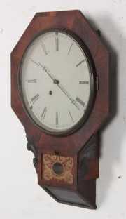 Early Jerome 12 in. Schoolhouse Clock