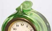 Figural Glass Desk Clock