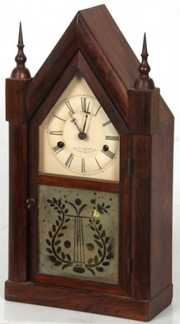 J.C. Brown Rosewood Steeple Clock