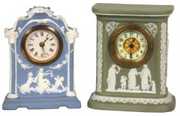 2 Jasperware Mantle Clock