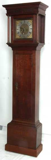 Wm. Stokes Oak Long Case Clock