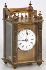 Brass Time Only Boston Carriage Clock