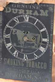 Bull Durham Advertising Clock