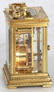 English Brass Miniature Carriage Clock