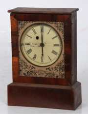 Chauncey Jerome Mahogany Cottage Clock