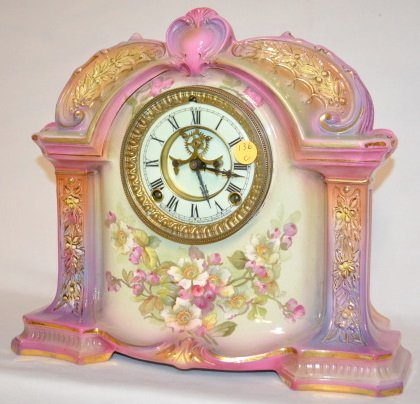 Ansonia Royal Bonn La Orb China Clock