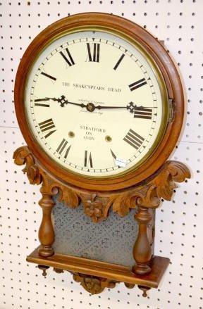 English Advertising Tavern Clock