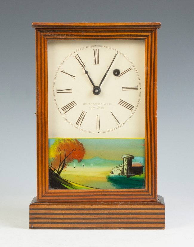 Henry Sperry Co., NY, Miniature Box Clock