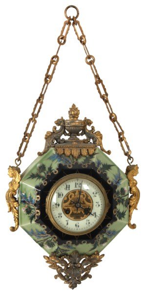 Farcot Porcelain Hanging Pendant Clock