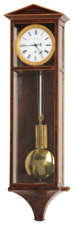 Miniature Dachluhr Biedermeier Regulator