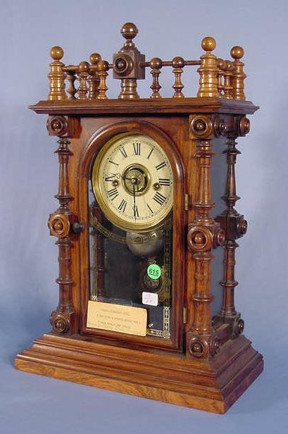 Welch Patti Gerster Parlor Clock Rosewood Case