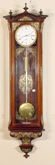 Transitional Inlaid Vienna Regulator