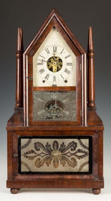 Birge & Fuller Four Steeple Shelf Clock