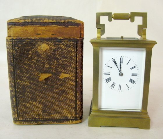 Carriage Clock in Travel Case