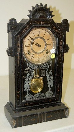 Gilbert Ebonized “Jet” Mantle Clock