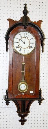 Antique German Wall Hanging R.A. Clock