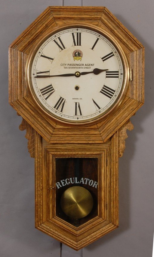 Ansonia Regulator Railroad clock