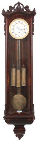 3 Weight Rosewood Vienna Regulator Clock