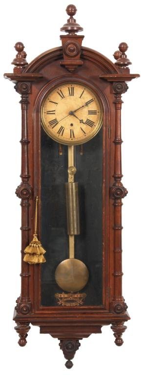 Welch No. 7 Regulator Wall Clock.