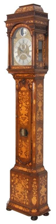 Pieter Van Eeden Dutch Inlaid Grandfather Clock